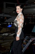 DITA VON TEESE at Roberto Cavalli Yacht Party at Cannes Film Festival