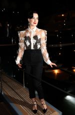DITA VON TEESE at Roberto Cavalli Yacht Party at Cannes Film Festival