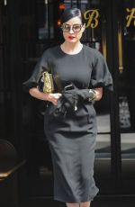 DITA VON TEESE Leaves Her Hotel in New York