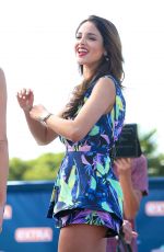 EIZA GONZALEZ on the Set of Extra in Los Angeles