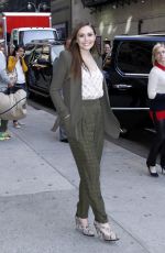 ELIZABETH OLSEN Arrives at The Late Show with David Letterman in New York