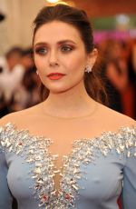 ELIZABETH OLSEN at MET Gala 2014 in New York