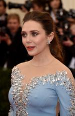 ELIZABETH OLSEN at MET Gala 2014 in New York