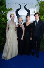 ELLE FANNING at Maleficent Costume and Props Private Reception