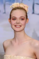 ELLE FANNING at Maleficent Costume and Props Private Reception