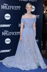 ELLE FANNING at Maleficent Premier in Hollywood