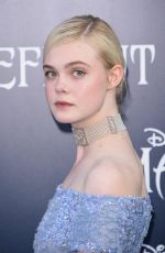 ELLE FANNING at Maleficent Premier in Hollywood