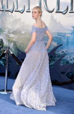 ELLE FANNING at Maleficent Premier in Hollywood