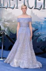 ELLE FANNING at Maleficent Premier in Hollywood