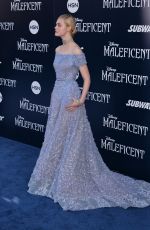 ELLE FANNING at Maleficent Premier in Hollywood