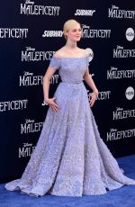 ELLE FANNING at Maleficent Premier in Hollywood