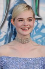 ELLE FANNING at Maleficent Premier in Hollywood