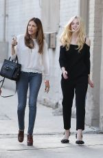 ELLE FANNING at The Jimmy Kimmel Live in Hollywood