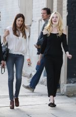 ELLE FANNING at The Jimmy Kimmel Live in Hollywood
