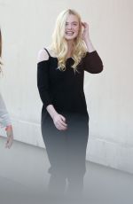 ELLE FANNING at The Jimmy Kimmel Live in Hollywood