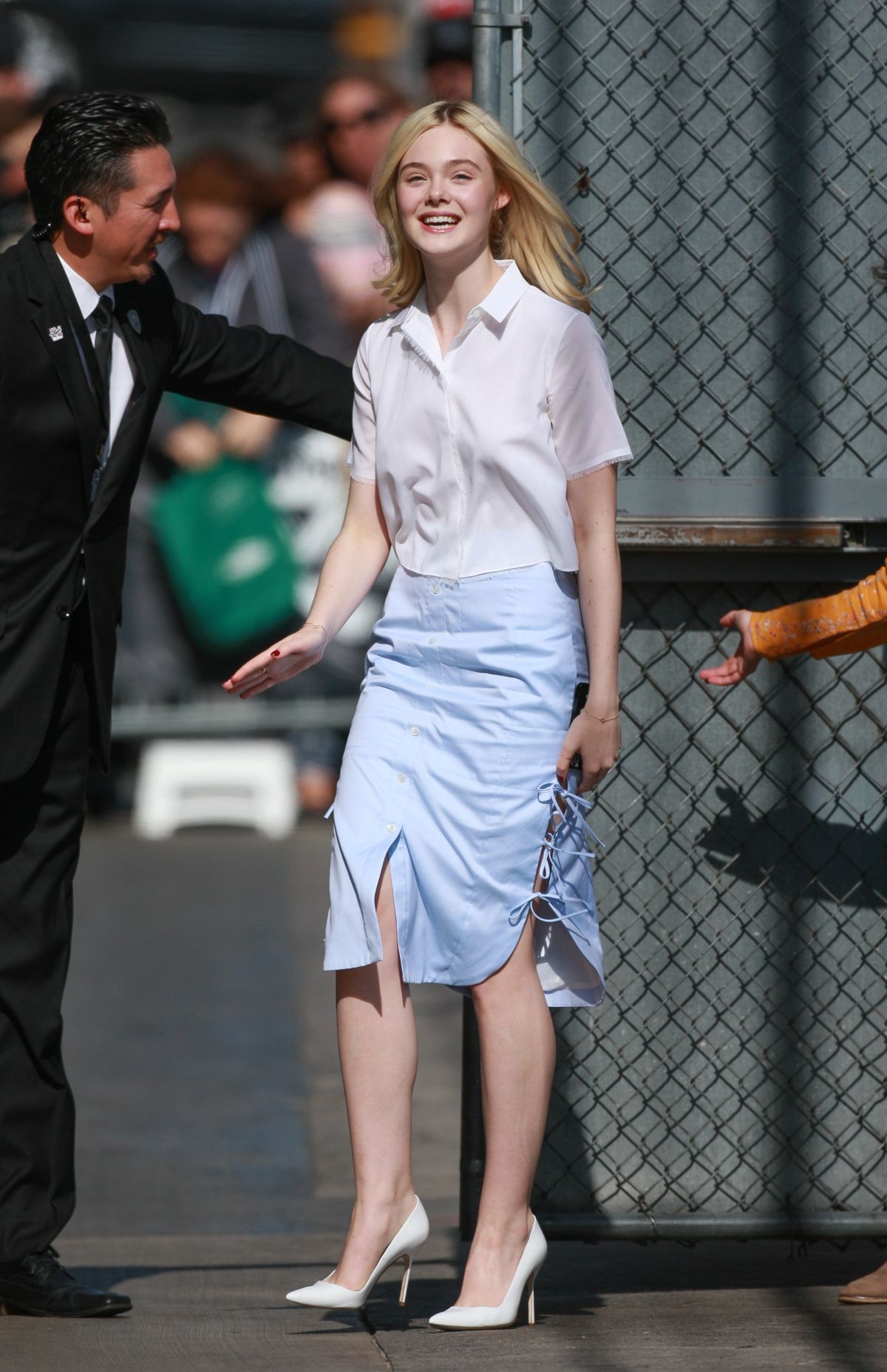 ELLE FANNING at The Jimmy Kimmel Live in Hollywood – HawtCelebs