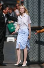 ELLE FANNING at The Jimmy Kimmel Live in Hollywood