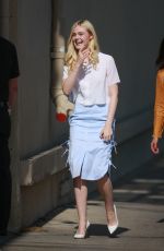 ELLE FANNING at The Jimmy Kimmel Live in Hollywood