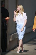 ELLE FANNING at The Jimmy Kimmel Live in Hollywood