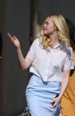 ELLE FANNING at The Jimmy Kimmel Live in Hollywood