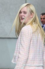 ELLE FANNING Leaves ITV Studios in London