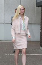 ELLE FANNING Leaves ITV Studios in London