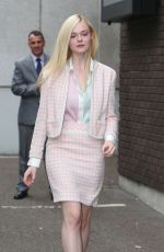 ELLE FANNING Leaves ITV Studios in London