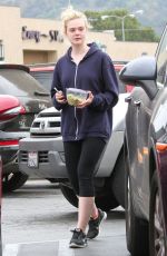 ELLE FANNING Out for Lunch in Studio City