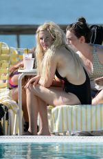 ELLIE GOULDING in Bikini and Swimsuit on a Yacht in Miami