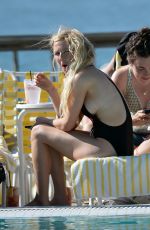ELLIE GOULDING in Bikini and Swimsuit on a Yacht in Miami