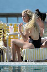 ELLIE GOULDING in Bikini and Swimsuit on a Yacht in Miami