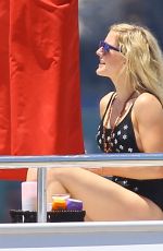 ELLIE GOULDING in Bikini and Swimsuit on a Yacht in Miami