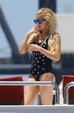 ELLIE GOULDING in Bikini and Swimsuit on a Yacht in Miami