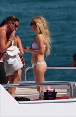 ELLIE GOULDING in Bikini and Swimsuit on a Yacht in Miami