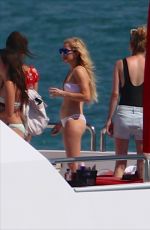 ELLIE GOULDING in Bikini and Swimsuit on a Yacht in Miami