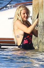 ELLIE GOULDING in Sswimsuit in Miami