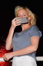 ELLIE GOULDING Watching a Fireworks Display on Waterloo Bridge in London