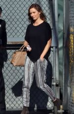 EMILY BLUNT Arrives at Jimmy Kimmel Live! in Hollywood