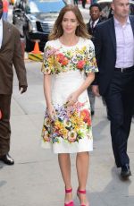 EMILY BLUNT Arrives at Today Show in New York