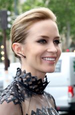 EMILY BLUNT at The Edge of Tomorrow Premiere in Paris