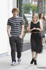 EMMA ROBERTS and Evan Peters Out and About in Los Angeles 