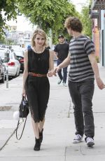 EMMA ROBERTS and Evan Peters Out and About in Los Angeles 