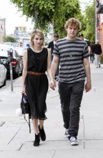 EMMA ROBERTS and Evan Peters Out and About in Los Angeles 