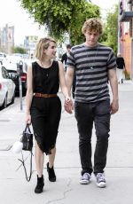 EMMA ROBERTS and Evan Peters Out and About in Los Angeles 