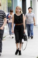 EMMA ROBERTS and Evan Peters Out and About in Los Angeles 