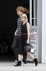 EMMA ROBERTS and Evan Peters Out and About in Los Angeles 