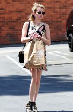 EMMA ROBERTS in Dress Oout and about in los angeles - 01.05.2014