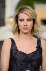 EMMA ROBERTS on the Set of Extra in Universal City