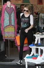 EMMA ROBERTS Shopping in West Hollywood