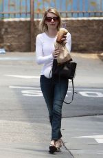 EMMA ROEBRTS Out for Coffee in Los Angeles